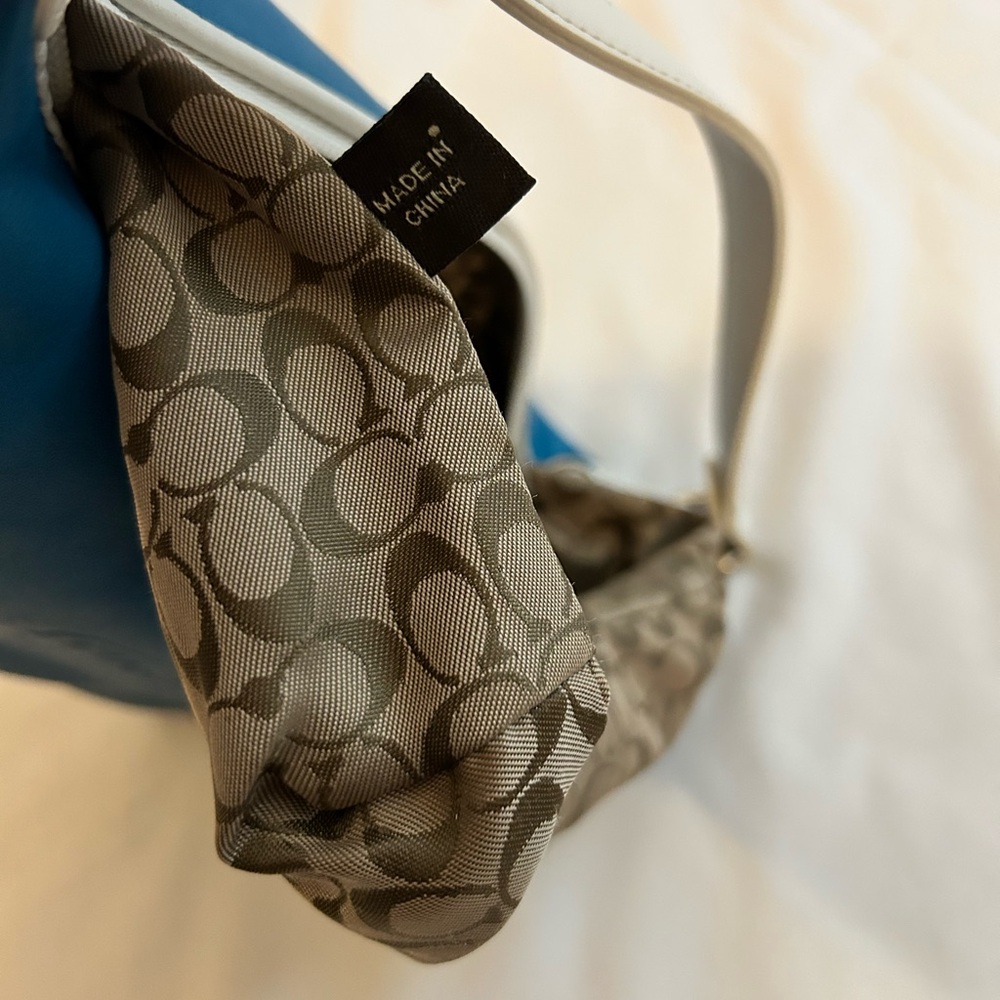 Coach Blue Leather Mini Bag - Picture 9 of 11